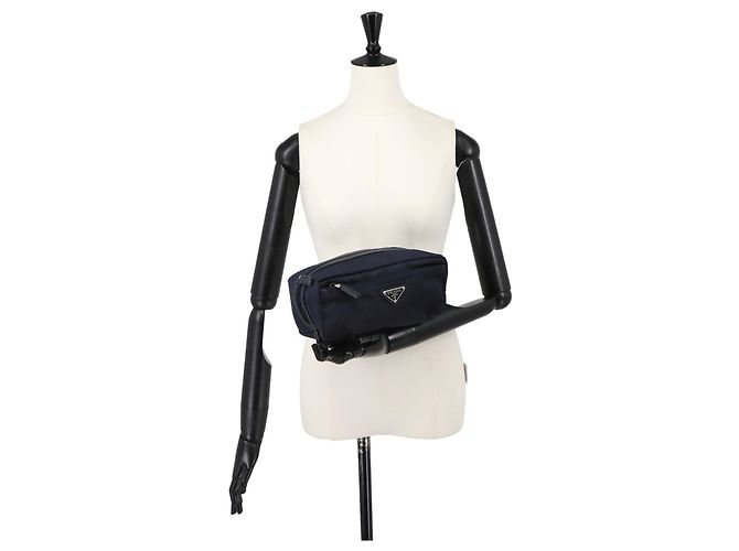 Borsa/Pouch Prada Navy - vista 9