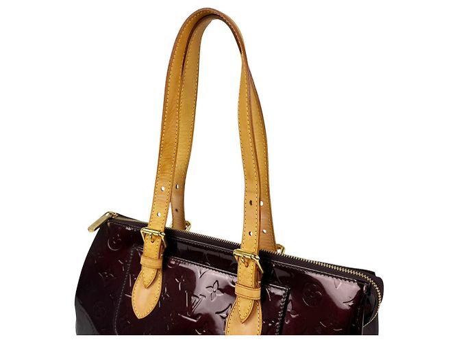Borsa Louis Vuitton Monogram Vernis in Amarante - vista 10