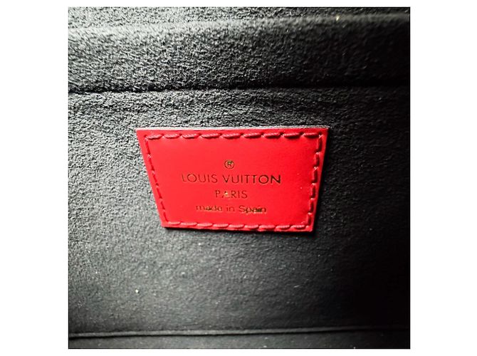 Borsa a mano Louis Vuitton in pelle Epi rossa - vista 13