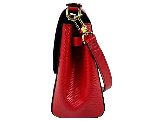 Borsa a mano Louis Vuitton in pelle Epi rossa - vista 2