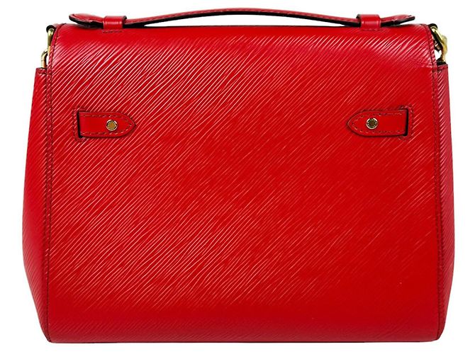 Borsa a mano Louis Vuitton in pelle Epi rossa - vista 3