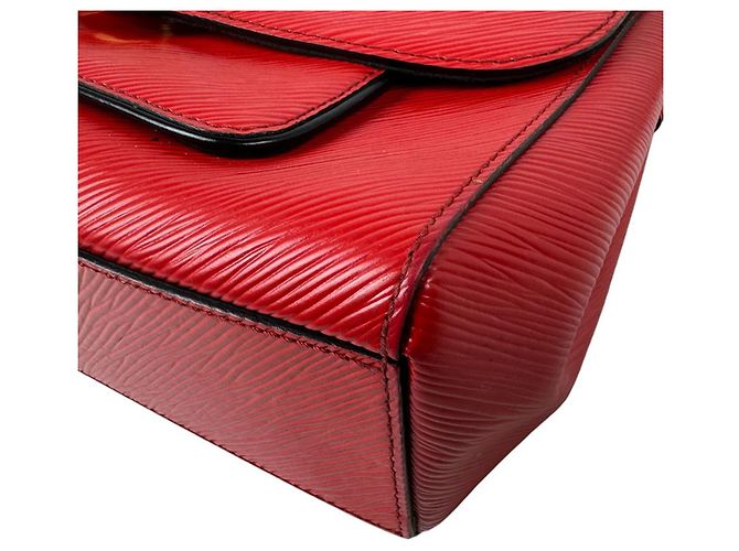 Borsa a mano Louis Vuitton in pelle Epi rossa - vista 8