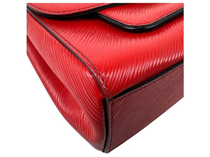 Borsa a mano Louis Vuitton in pelle Epi rossa - vista 9