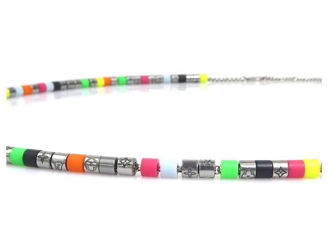 Collana in metallo multicolore Louis Vuitton - vista 3