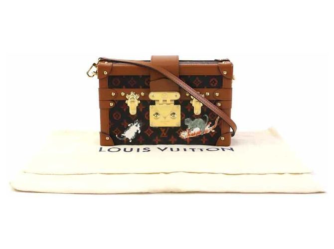 Borsa a tracolla Louis Vuitton Petite Malle NM Catgram - vista 17