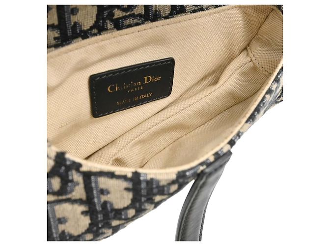 Christian Dior Saddle Oblique Canvas Small - vista 3
