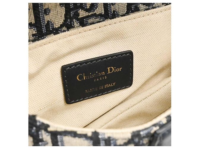Christian Dior Saddle Oblique Canvas Small - vista 4