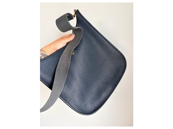 Evelyne Borsa Hermès Évelyne GM Bleu Marine - vista 13