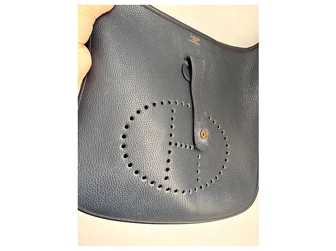Evelyne Borsa Hermès Évelyne GM Bleu Marine - vista 16