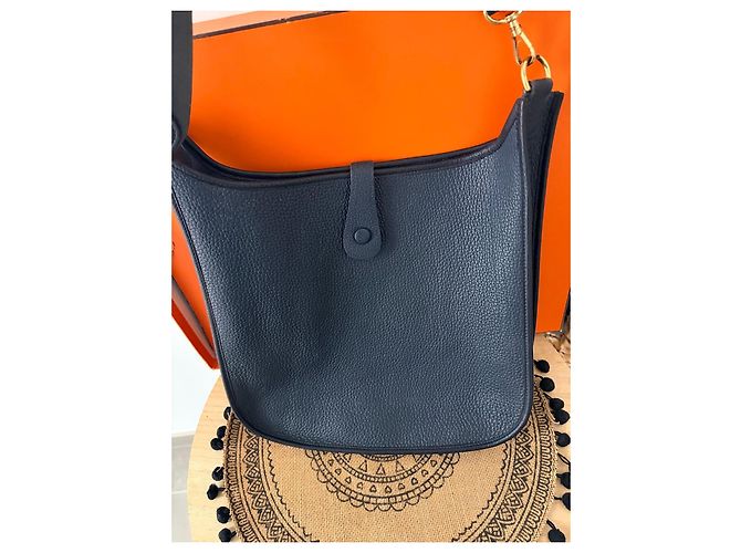Evelyne Borsa Hermès Évelyne GM Bleu Marine - vista 5