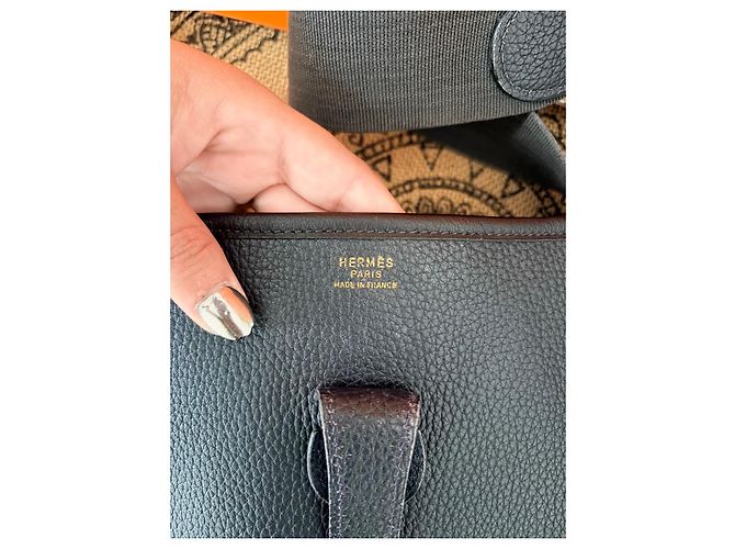 Evelyne Borsa Hermès Évelyne GM Bleu Marine - vista 6