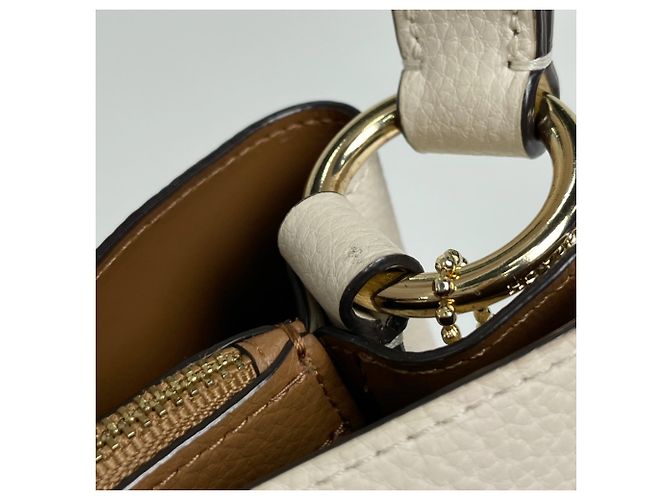 Borsa a mano in pelle 2WAY Coach in White - vista 4