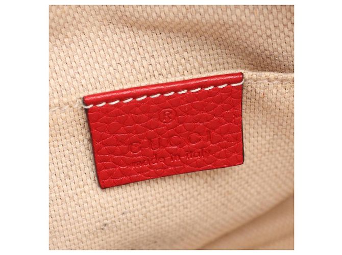 Gucci Soho Disco Bag aus rotem Leder - Ansicht 4