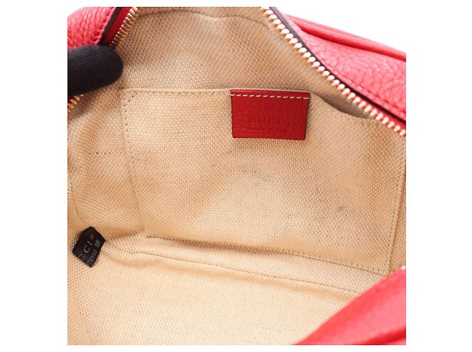 Gucci Soho Disco Bag aus rotem Leder - Ansicht 5