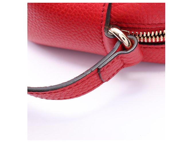 Gucci Soho Disco Bag aus rotem Leder - Ansicht 6