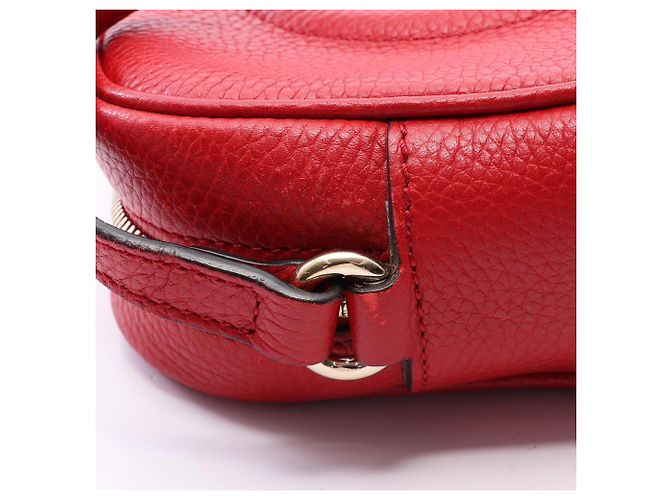 Gucci Soho Disco Bag aus rotem Leder - Ansicht 9