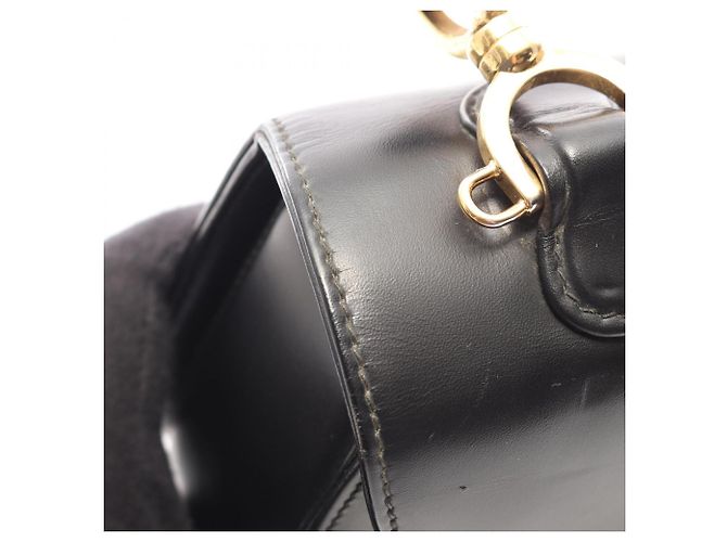Borsa Gucci Bamboo in pelle nera - vista 12