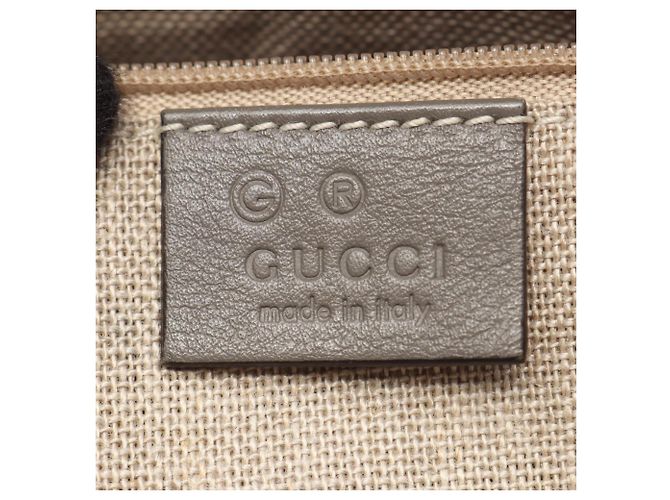 Borsa 2-Way Gucci Microguccissima in pelle grigia - vista 4