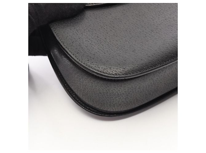 Borsa Gucci Bamboo in pelle nera - vista 11