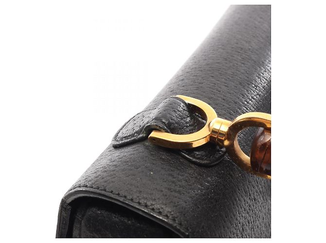 Borsa Gucci Bamboo in pelle nera - vista 14
