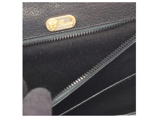 Borsa Gucci Bamboo in pelle nera - vista 6