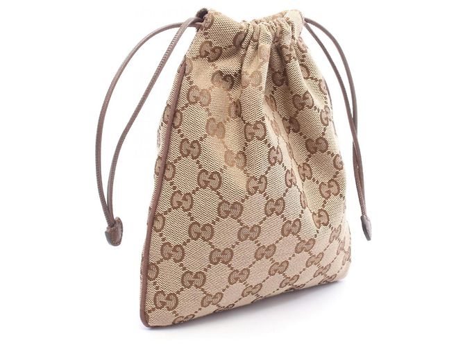 Borsa a sacchetto Gucci Minuet GG Canvas - vista 2
