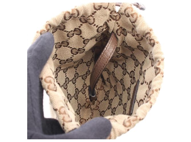 Borsa a sacchetto Gucci Minuet GG Canvas - vista 3