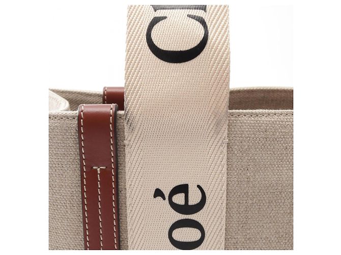 Borsa Tote Chloé Woody Medium - vista 5