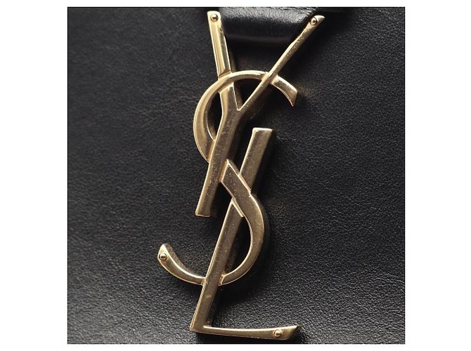 Borsa a mano in pelle nera Yves Saint Laurent - vista 11