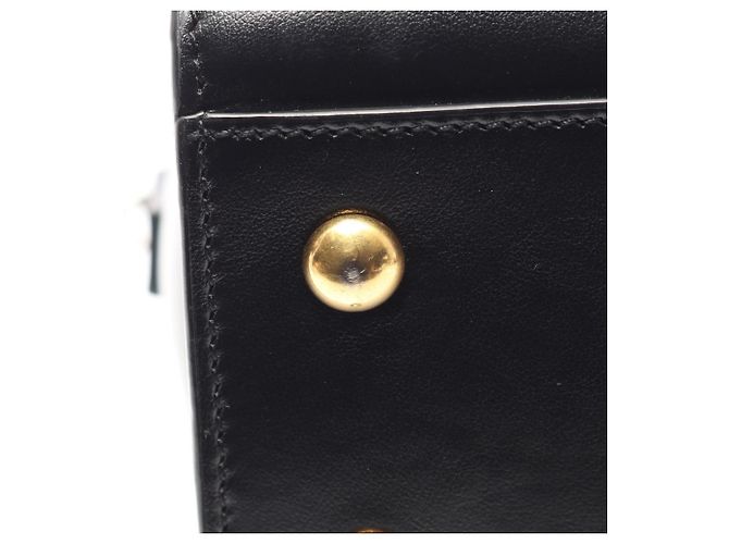 Borsa a mano in pelle nera Yves Saint Laurent - vista 12