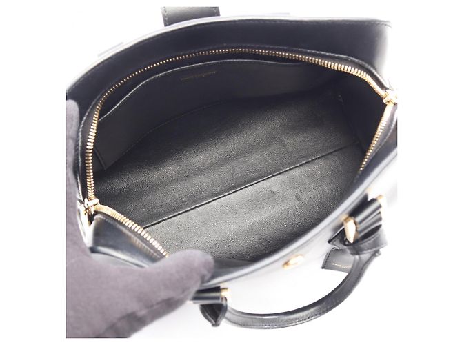 Borsa a mano in pelle nera Yves Saint Laurent - vista 3