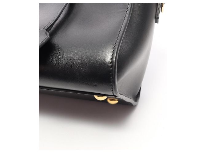 Borsa a mano in pelle nera Yves Saint Laurent - vista 7