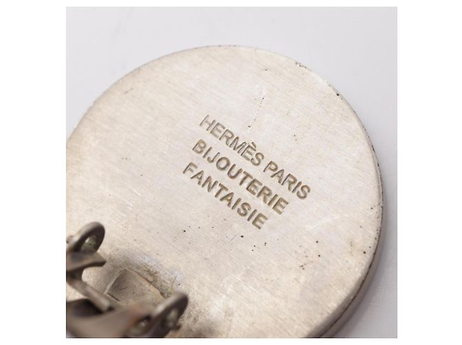 Hermès Orecchini a clip Hermes Silver Sellier Shell - vista 3