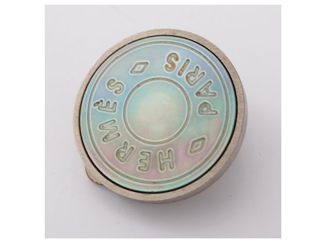Hermès Orecchini a clip Hermes Silver Sellier Shell - vista 8