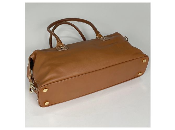 Céline Borsa a mano Celine in pelle marrone - vista 2