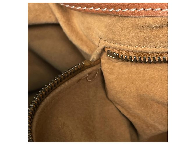 Céline Borsa a mano Celine in pelle marrone - vista 8
