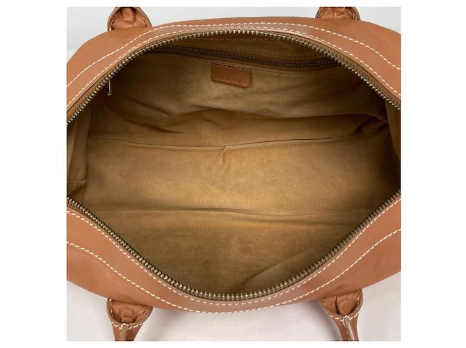 Céline Borsa a mano Celine in pelle marrone - vista 9