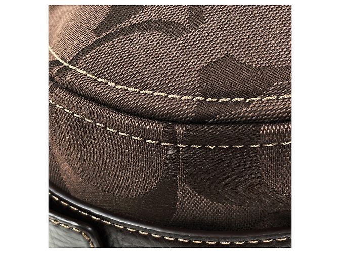 Borsa a tracolla Coach Signature Brown - vista 3