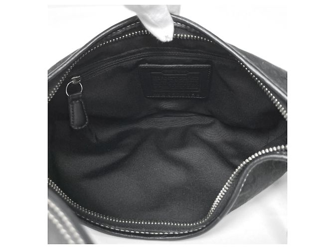 Borsa a tracolla Coach Black Mini Signature Canvas - vista 6