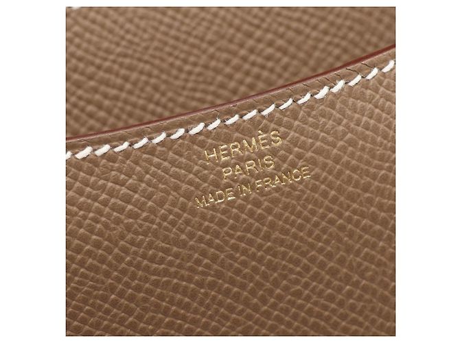 Hermès Borsa a tracolla Hermes Constance 3 Mini Etoupe - vista 4