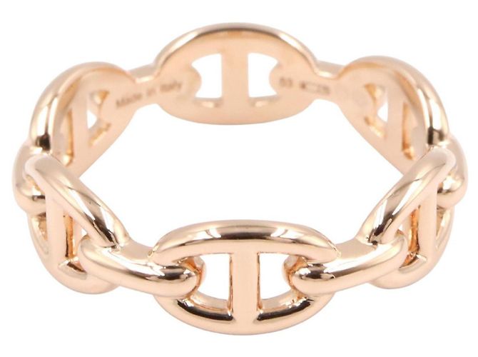 Chaîne d'ancre Hermès Anello Hermes Chaine d'Ancre Enchainée PM in oro rosa - vista 2