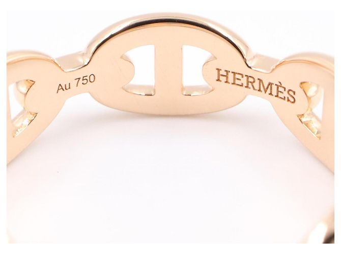 Chaîne d'ancre Hermès Anello Hermes Chaine d'Ancre Enchainée PM in oro rosa - vista 3