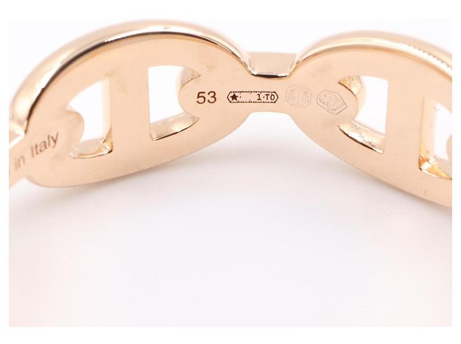 Chaîne d'ancre Hermès Anello Hermes Chaine d'Ancre Enchainée PM in oro rosa - vista 4