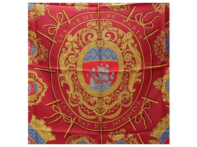 Hermès Foulard Hermes Carre 90 Les Armes de Paris - vista 4