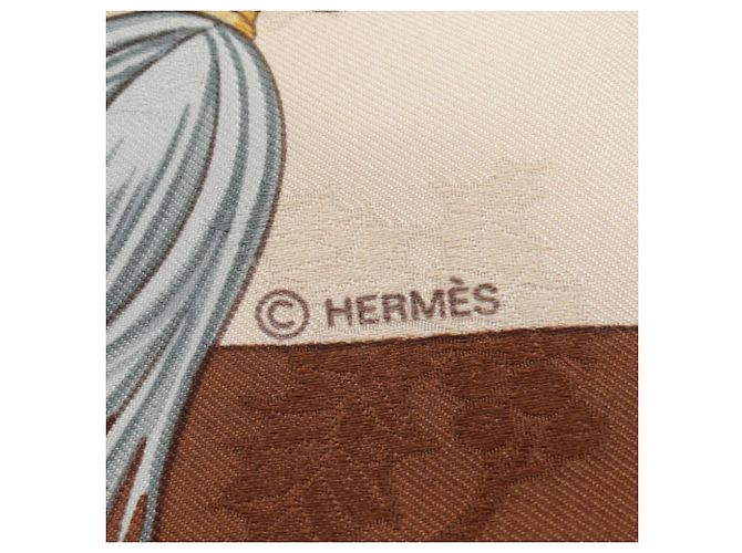 Hermès Foulard Hermes Carre 90 Plumes et Grelots - vista 2