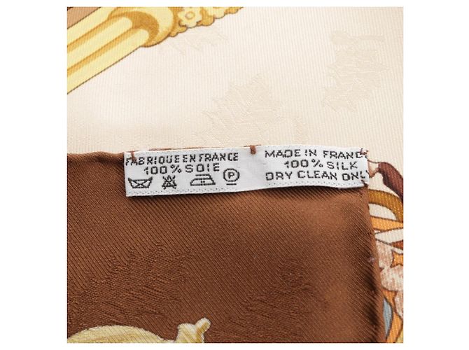 Hermès Foulard Hermes Carre 90 Plumes et Grelots - vista 3