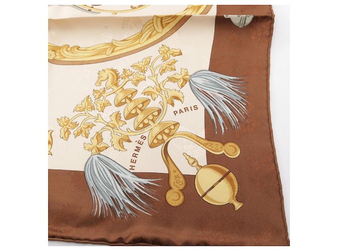 Hermès Foulard Hermes Carre 90 Plumes et Grelots - vista 8
