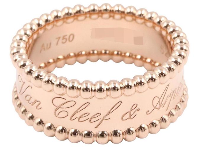 Anello Perlee Signature Van Cleef & Arpels in Oro Rosa 18K - vista 2