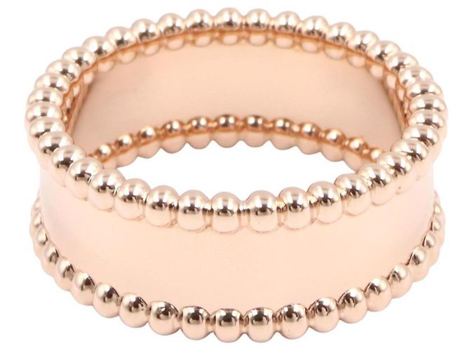 Anello Perlee Signature Van Cleef & Arpels in Oro Rosa 18K - vista 3