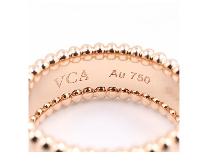 Anello Perlee Signature Van Cleef & Arpels in Oro Rosa 18K - vista 4